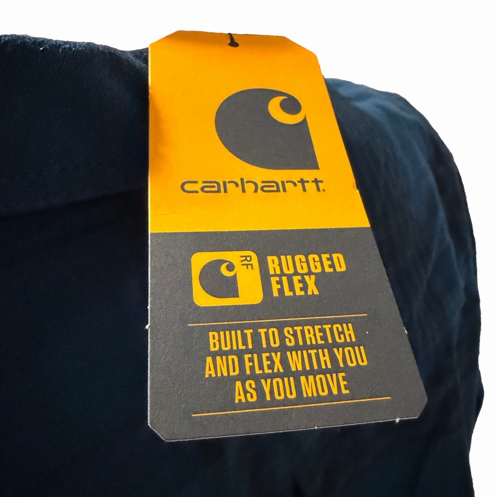 Carhartt Women Rugged Flex Relaxed Fit Midweight Flannel Long-Sleeve Plaid Tunic - Picture 9 of 10